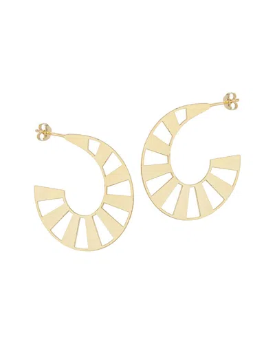 Italian Gold Cleopatra Hoops