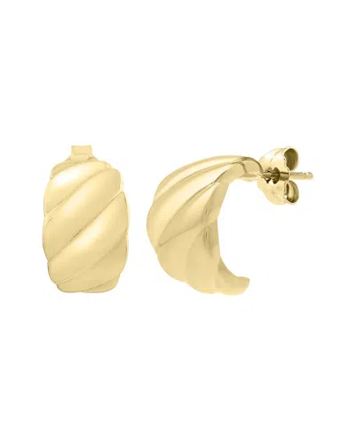 Italian Gold 14k  Croissant Earrings