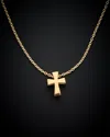 Italian Gold Cross Pendant Necklace