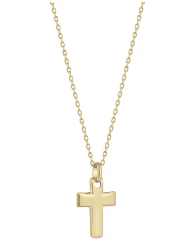 Italian Gold 14k  Cross Pendant Necklace