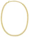 Italian Gold Cuban Chain Choker Necklace