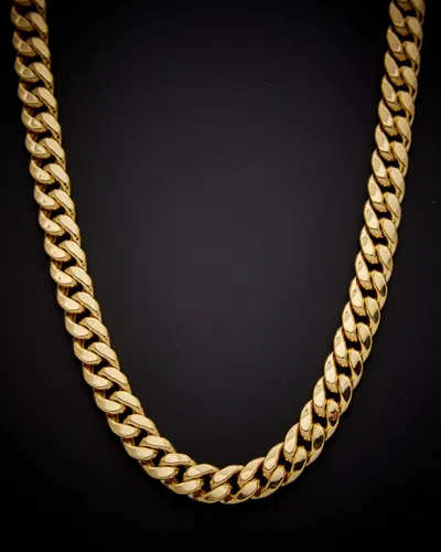 Italian Gold Cuban Link 30in Necklace