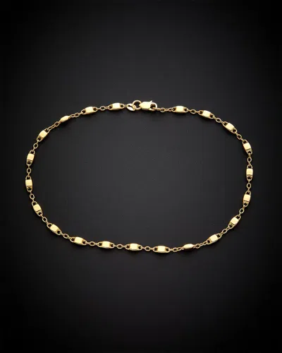Italian Gold Cube Station Anklet