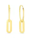 Italian Gold Dangle Earrings