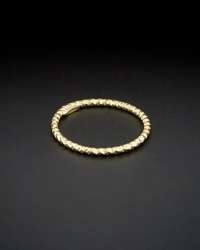 Italian Gold Diamond-cut Band Ring