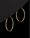 Italian Gold Diamond-cut Hoops