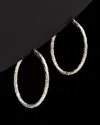 Italian Gold 14k  Diamond-cut Hoops