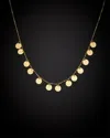 Italian Gold Disc Choker Necklace