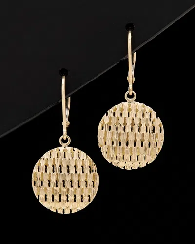 Italian Gold Disc Earrings