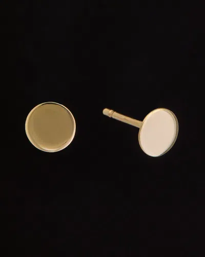 Italian Gold Disc Studs