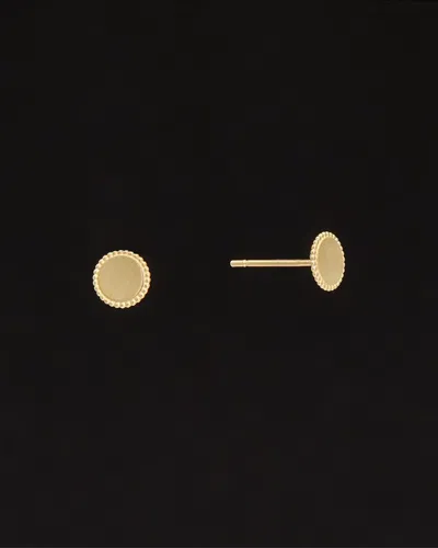 Italian Gold 14k  Disc Studs