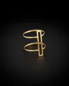 Italian Gold Double Bar Ring
