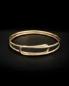 Italian Gold Double Bypass Bangle