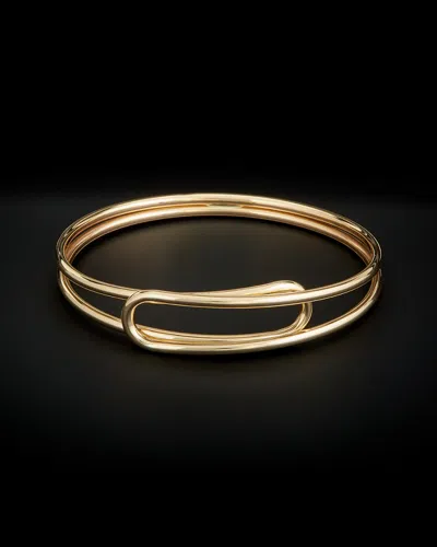 Italian Gold Double Bypass Bangle