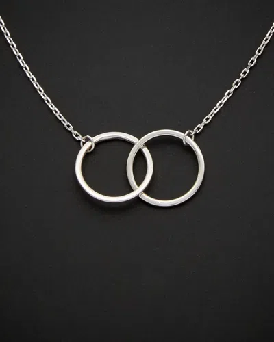 Italian Gold Double Circle Necklace