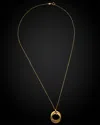 ITALIAN GOLD 14K ITALIAN GOLD DOUBLE CIRCLE NECKLACE