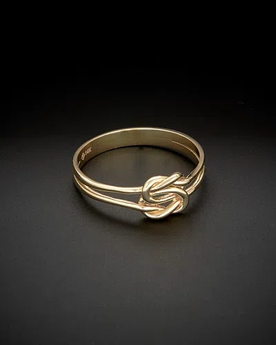Italian Gold Double Love Knot Ring In Gold
