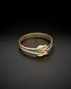 Italian Gold Double Love Knot Ring