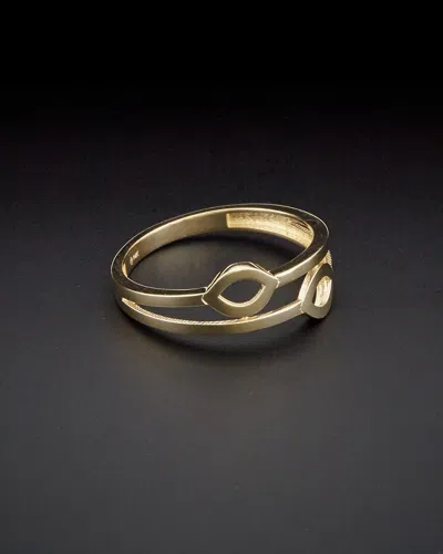 Italian Gold 14k  Double Marquise Ring