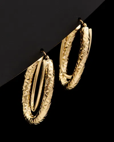 Italian Gold Double Oval Hoops