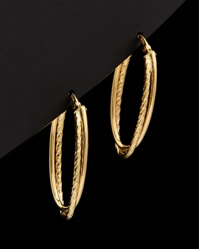 Italian Gold Double Oval Hoops