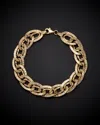 Italian Gold Double Oval Link Bracelet