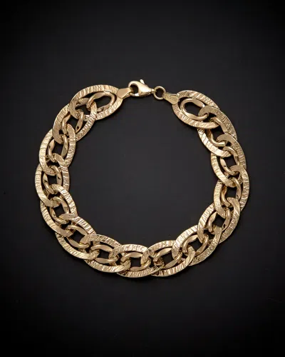 Italian Gold Double Oval Link Bracelet