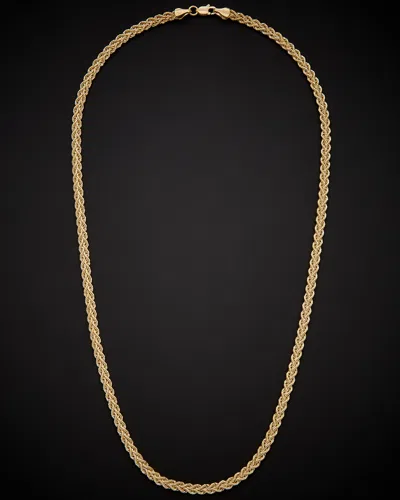Italian Gold Double Row Semi-solid Rope Necklace