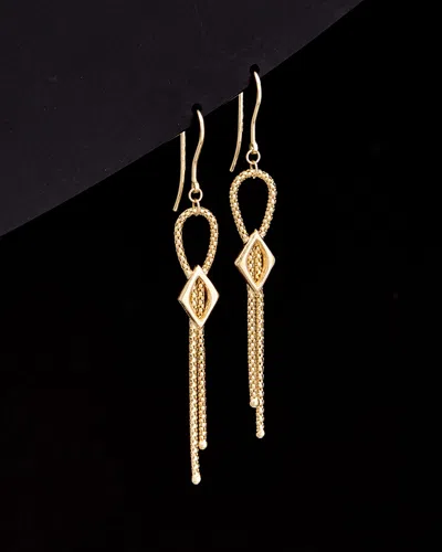 Italian Gold 14k  Drop Earrings