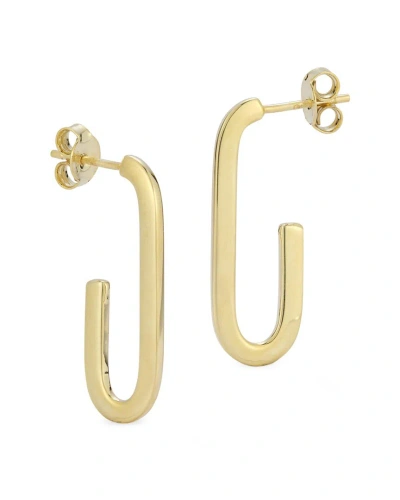 Italian Gold 14k  Elongated Earrings