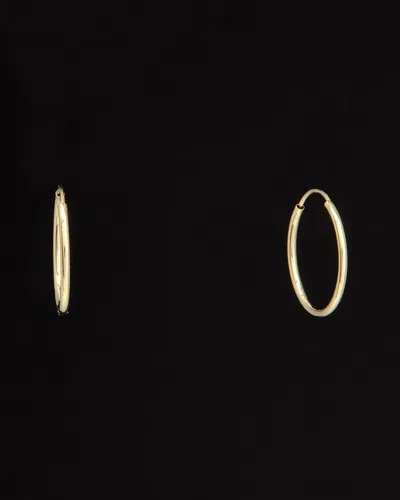 Italian Gold 14k  Endless Hoops
