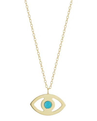 Italian Gold 14k  Evil Eye Necklace