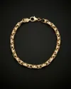 Italian Gold Fancy Bullet Link Bracelet