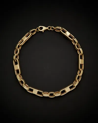 Italian Gold Fancy Mariner Bracelet In Gold