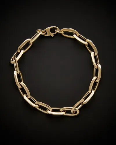 Italian Gold Fancy Oval Link Bracelet