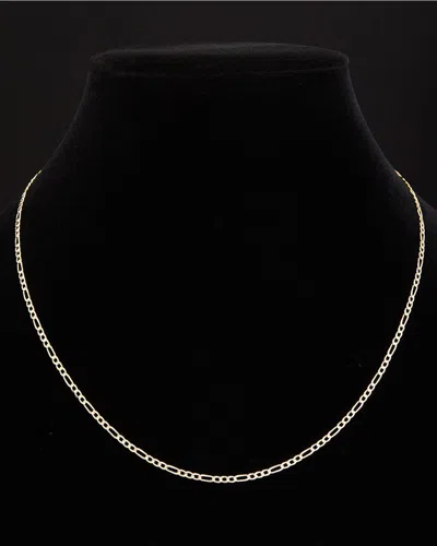 Italian Gold Figaro Link Chain Necklace