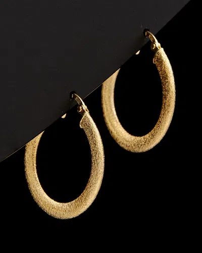 Italian Gold Flat Hoops