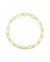 Italian Gold 14k  Flat Paperclip Link Bracelet