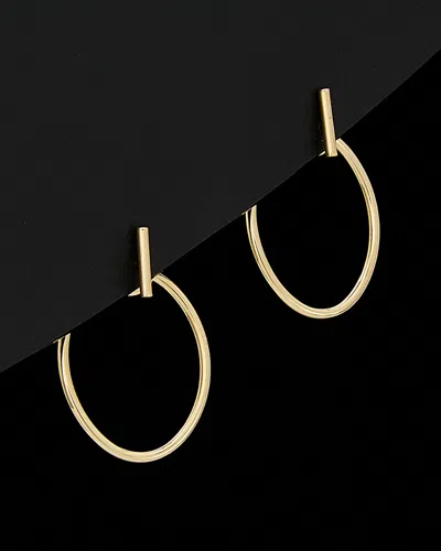 Italian Gold Front-back Earrings