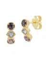 Italian Gold 14k  Gemstone Studs