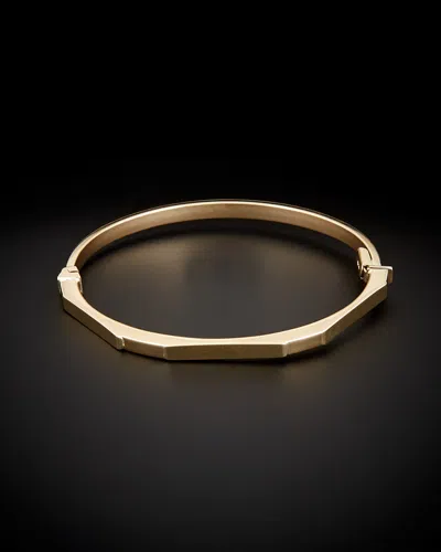 Italian Gold 14k  Geometric Bangle