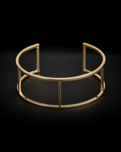 Italian Gold Geometric Cuff In Gold