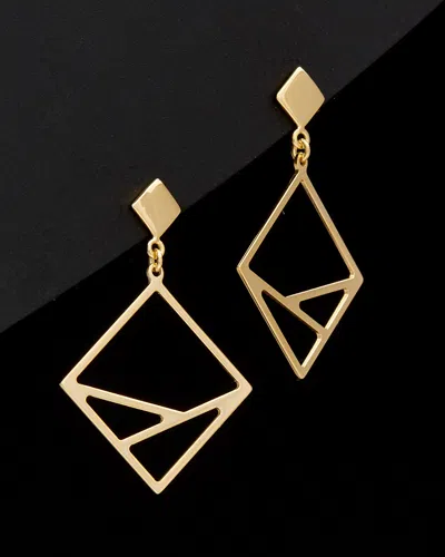 Italian Gold Geometric Dangle Earrings