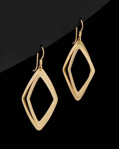 Italian Gold Geometric Dangle Earrings In Gold