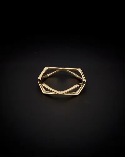 Italian Gold Geometric Ring