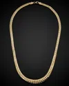 Italian Gold Graduated Cuban Link Necklace
