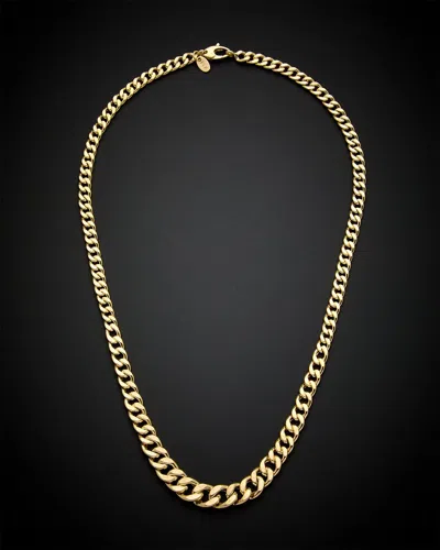 Italian Gold Graduated Curb Link Necklace