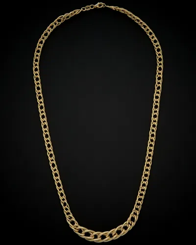 Italian Gold Graduated Double Link Necklace