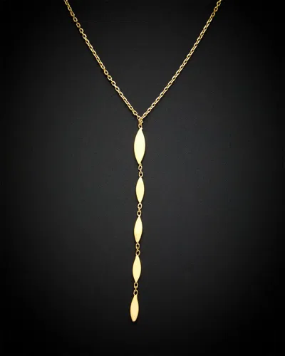 Italian Gold Graduated Drop Necklace