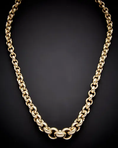 Italian Gold Graduated Rolo Necklace